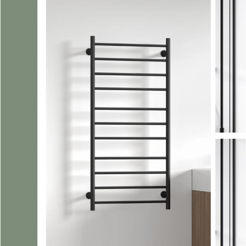 Ηλεκτρική Πετσετοκρεμάστρα 220-240V Karag Trumpet Μαύρο ή Χρώμιο (100x48x9.3cm) (Image 1)