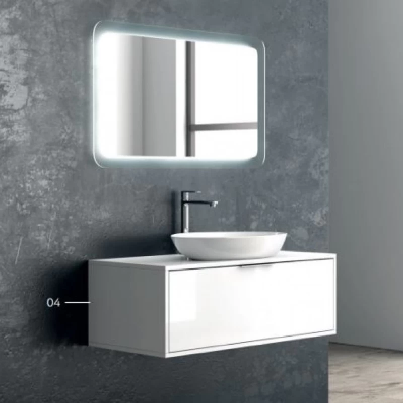 Έπιπλο με 1 Συρτάρι Premium Line Wood All White (100x46.5cm) (Image 1)