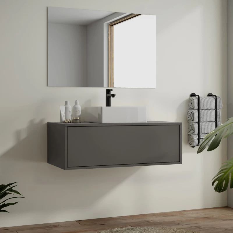 Έπιπλο με 1 Συρτάρι Premium Line Top Ανθρακί (80x46.5cm) (Image 1)