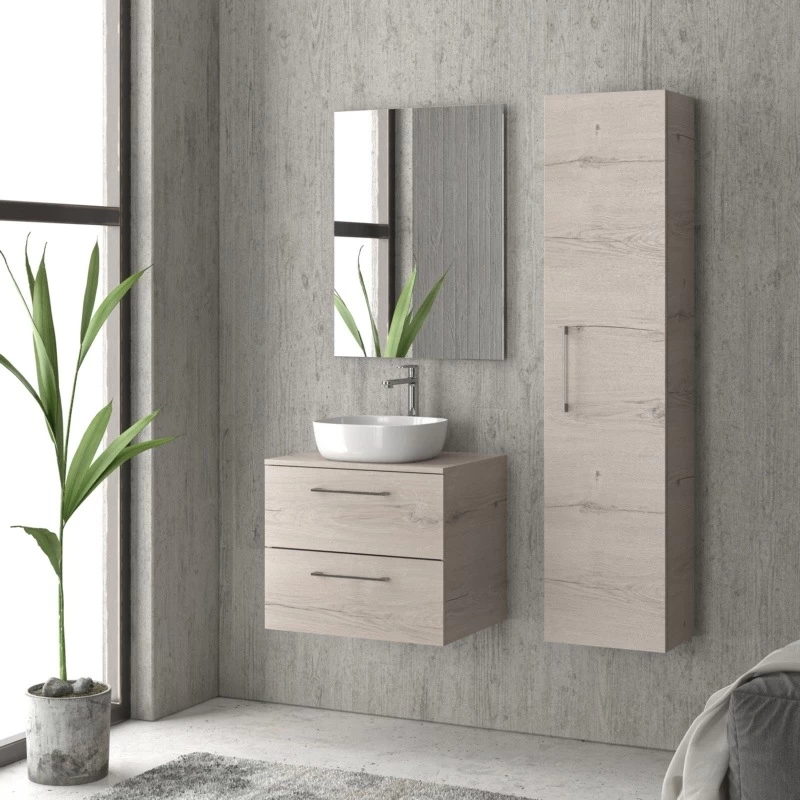 Έπιπλο με 2 Συρτάρια Soft Exclusive Grey Elvezia (60x45.5cm) (Image 1)