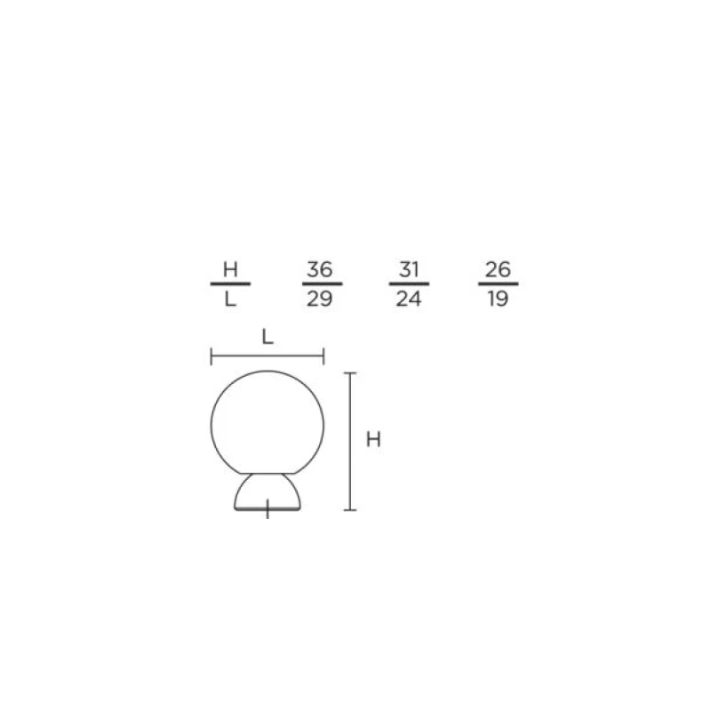 Πόμολα Επίπλων Convex σειρά 0181 Όρο ματ (Φ.19 ή Φ.24 ή Φ.29)