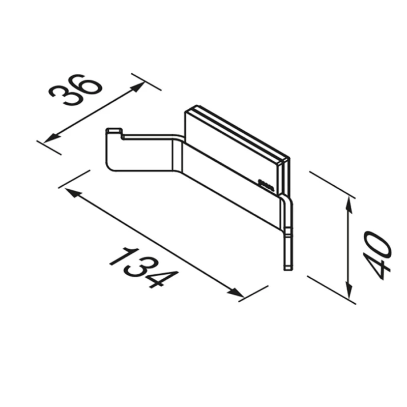 Άγκιστρο Διπλό Craft Geesa Inox Chrome σειρά 300-1515-110 Χρωμέ (Image 2)