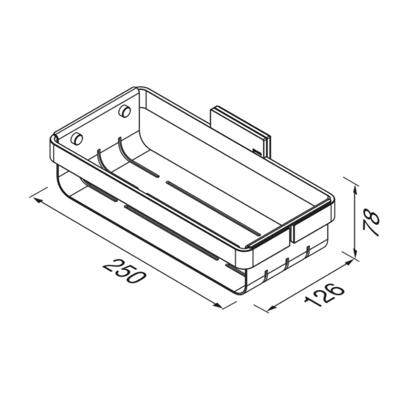 Σπογγοθήκη Craft Geesa Inox Chrome σειρά 300-1514-110 Χρωμέ (Image 2)
