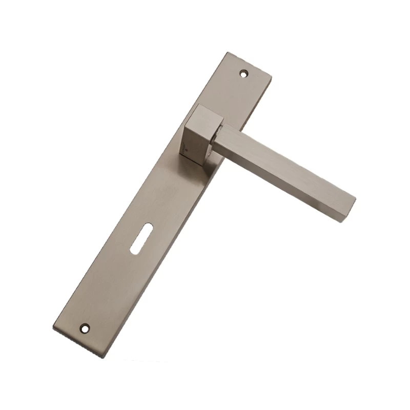 Πόμολα Πόρτας Convex χειρολαβές με πλάκα 735 Νίκελ ματ (Image 1)