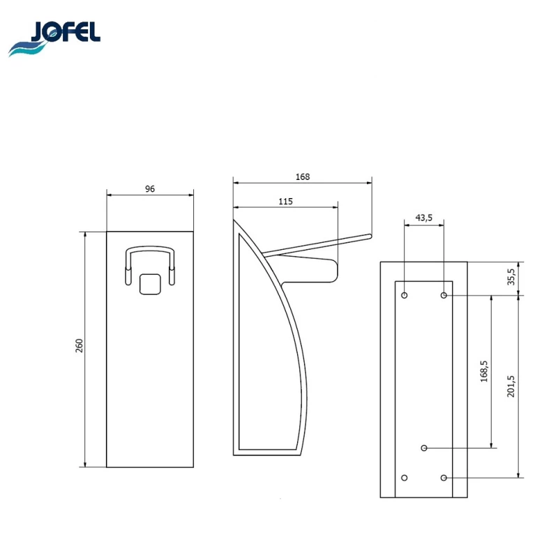 Σαπουνοθήκες Dispenser Jofel σειρά AC 12000 σε Λευκό Μπλε