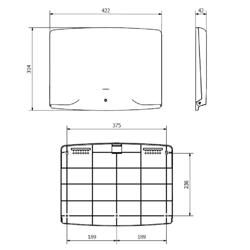 Χαρτοπετσετοθήκη μπάνιου Jofel AM21000 σε Λευκό