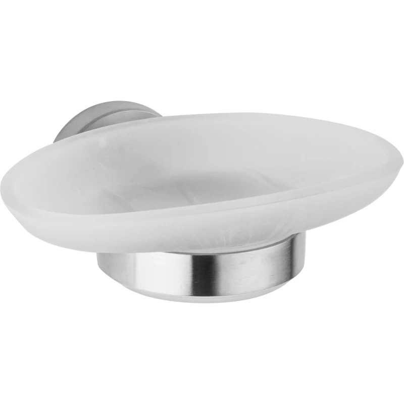 Σαπουνοθήκη Γυαλί BronzeArt 1030-11/Ματ Inox (Image 1)