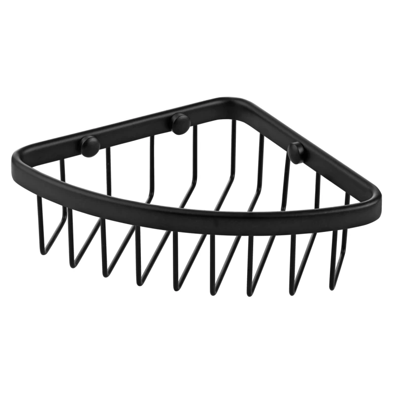 Σπογγοθήκη Γωνιακή 19cm BronzeArt 16H8-MM/Μαύρο Ματ (5cm Ύψος) (Image 1)