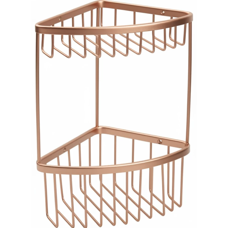 Σπογγοθήκη Γωνιακή Διπλή 19cm BronzeArt 16H8-51-2/Χαλκού (32cm Ύψος) (Image 1)