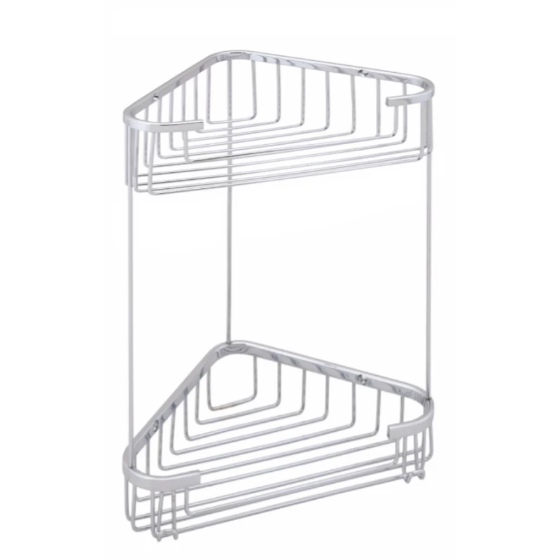 Σπογγοθήκη Γωνιακή Διπλή BronzeArt MH02-23-10-2/Χρώμιο (Image 1)