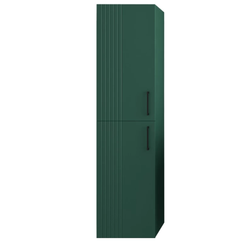 Στήλη Κρεμαστή με 2 Ντουλάπια Fluted Πράσινο Ματ (30x26x120cm) (Image 1)