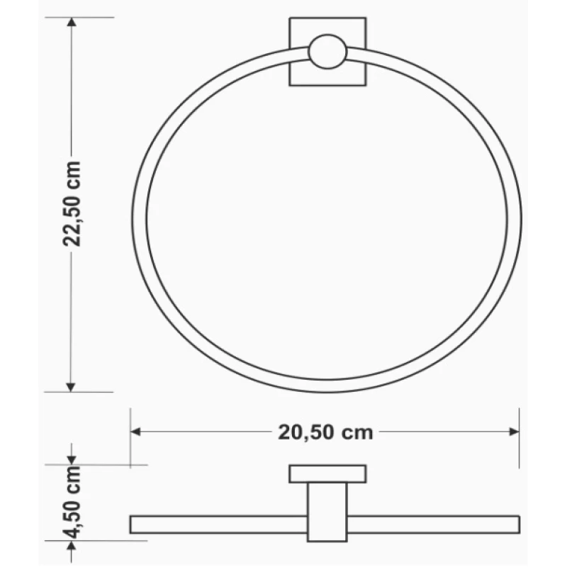 Κρίκοι Μπάνιου Sanco σειρά Tempo A3-14009 (Image 2)