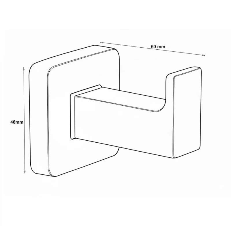 Άγκιστρο Πετσετών Economy 48600-5/1 Χρωμέ (Image 2)