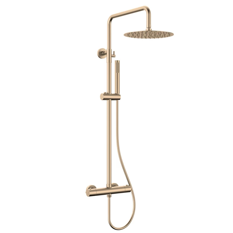 Στήλη Ντους 2 εξόδων Θερμοστατική Karag Artemis SC418M1236 Rose Gold/Χαλκού (Ρυθμιζόμενου Ύψους) (Image 1)