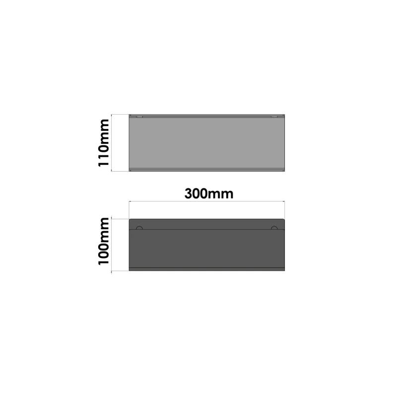 Ράφι 30cm Sanco SH-0502-W30-Μ116 Black Mat (Image 2)