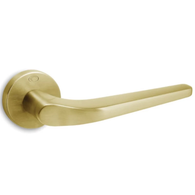 Πόμολα Πόρτας Convex χειρολαβές με ροζέτα 1505 Ματ Ορείχαλκος (Image 1)