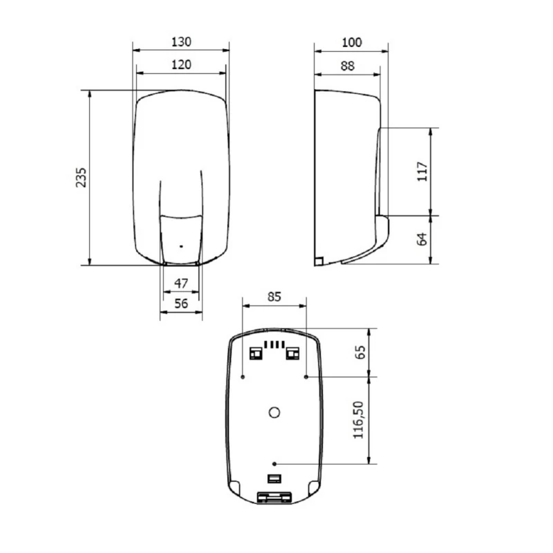 Σαπουνοθήκες Dispenser Jofel σειρά AC79000 σε Inox ματ