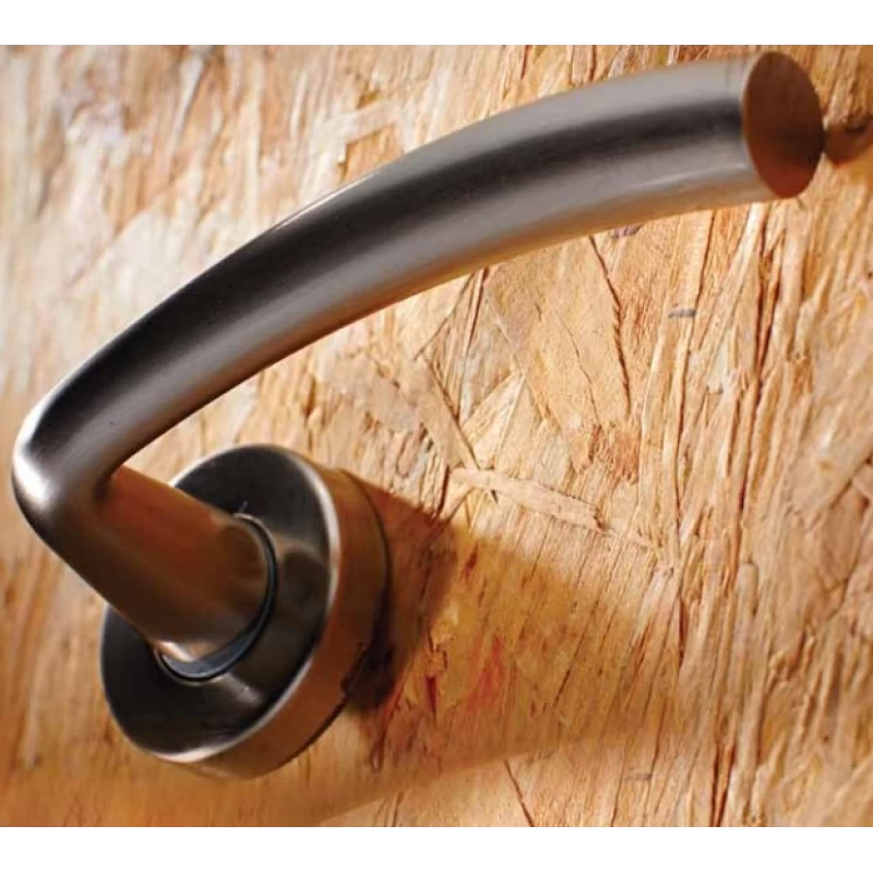 Πόμολα Πόρτας Ζωγομετάλ Χειρολαβές με ροζέτα 0306 Μπρονζέ (Image 2)