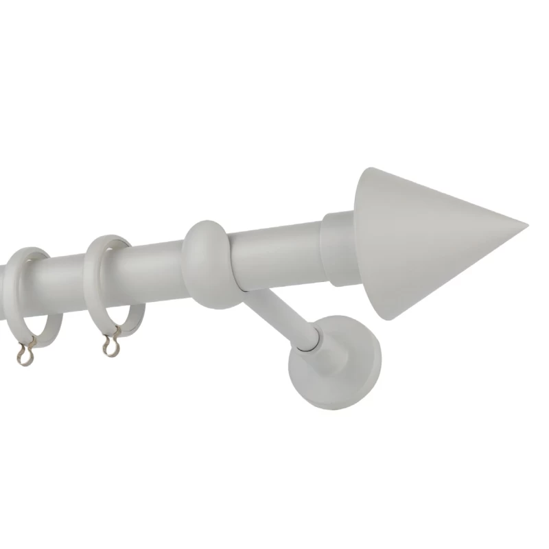 Κουρτινόξυλα Ζωγομετάλ Φ.25 σειρά CP4146 Λευκό Πάγου(Μονό ή Διπλό) (Image 1)