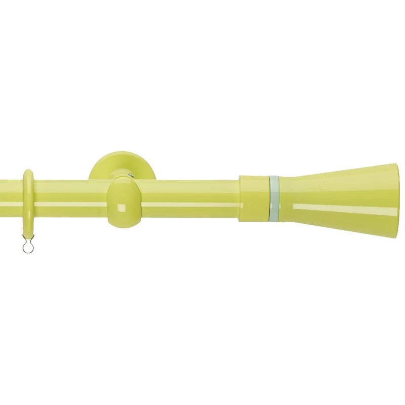 Κουρτινόξυλα Ζωγομετάλ Φ.25 Λεμονί/Φυστικί σειρά CP4110(Μονό ή Διπλό) (Image 1)