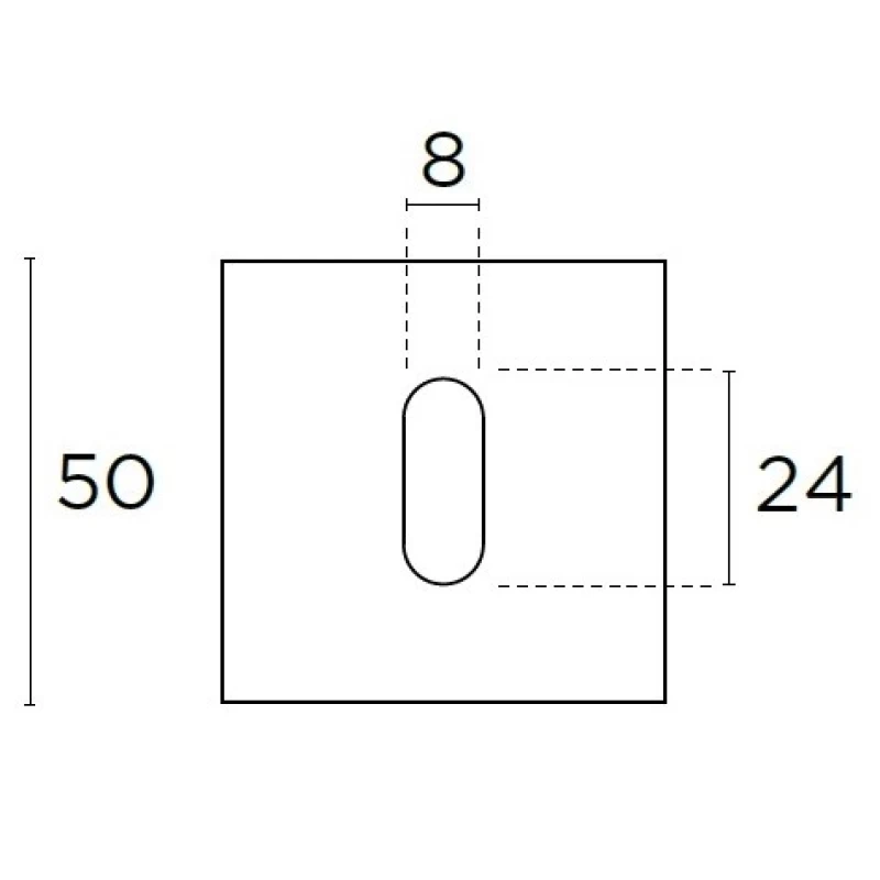 Ροζέτες Επιστόμια Convex σειρά 2145 Όρο ματ (1 Τεμάχιο)