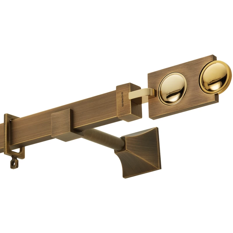 Κουρτινόξυλα Ζωγομετάλ Μπρονζέ Π.30 σειρά FC4514 (Image 1)