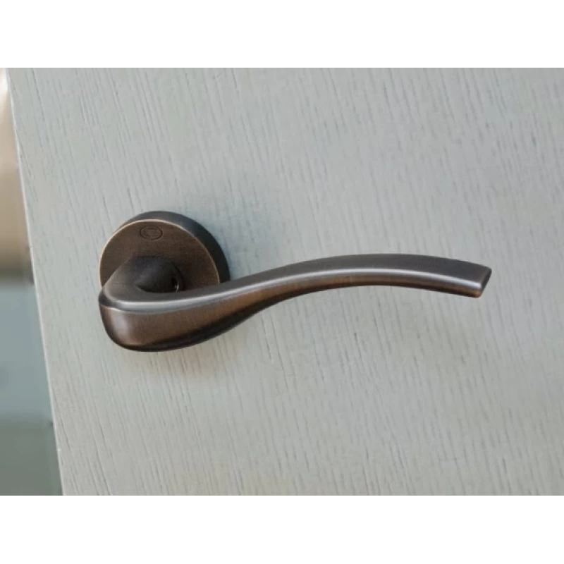 Πόμολα Πόρτας Convex χειρολαβές με ροζέτα 1625 Αντικέ ματ (Image 2)