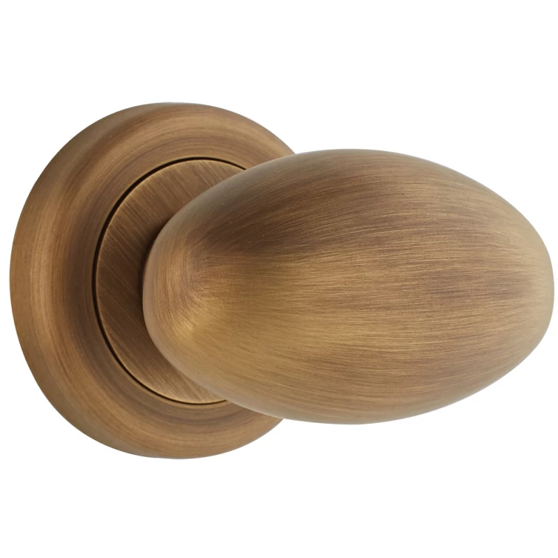 Πόμολα Πόρτας Ζωγομετάλ Χειρολαβές με ροζέτα 184 Μπρονζέ (Image 1)