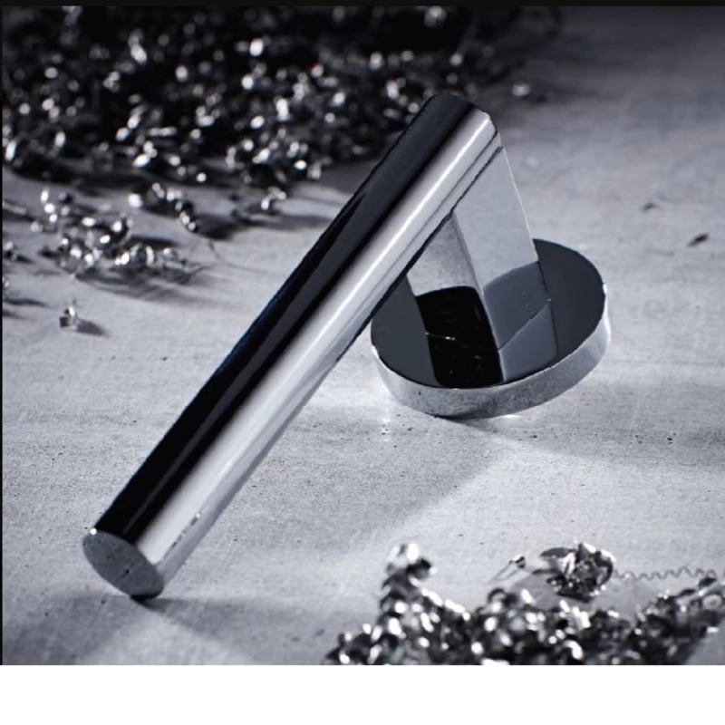 Πόμολα Πόρτας Ζωγομετάλ Χειρολαβές με ροζέτα 2181 Νίκελ ματ (Image 2)