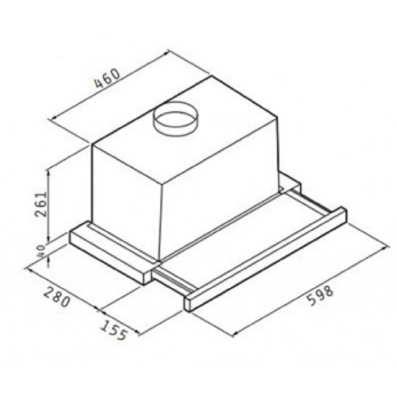 Απορροφητήρας Pyramis Essential Συρόμενος Turbo 60cm σε Καφέ -(065017402)