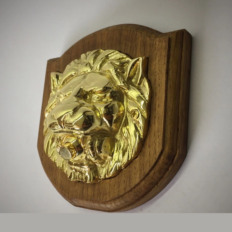 Κουδούνια Μπουτόν 1025 ''Λιοντάρι με Ξύλο Βελανιδιάς'' σε Χρυσό 