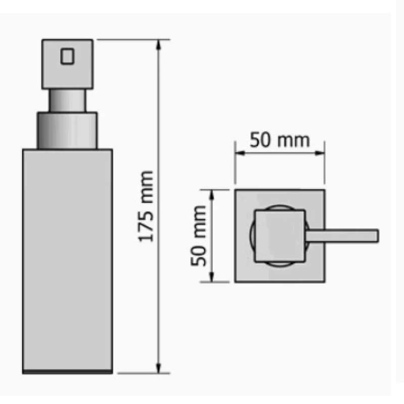 Ντισπένσερ Μπάνιου (350ml) Sanco σειρά 90353 Χρώμιο (8x19cm)