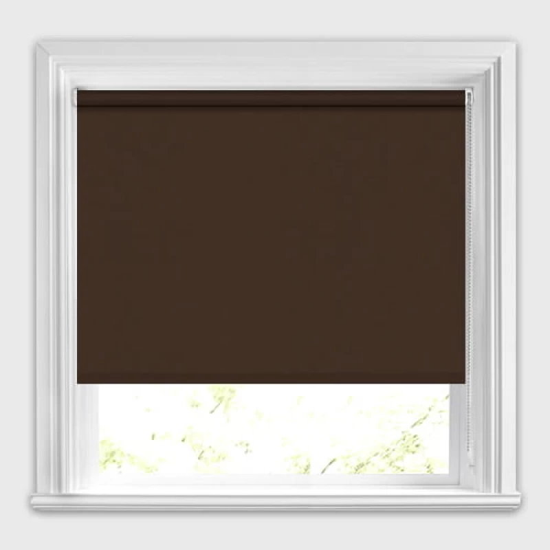 Μονόχρωμο Ρόλερ σκίασης σειρά Chocolate Brown 08713