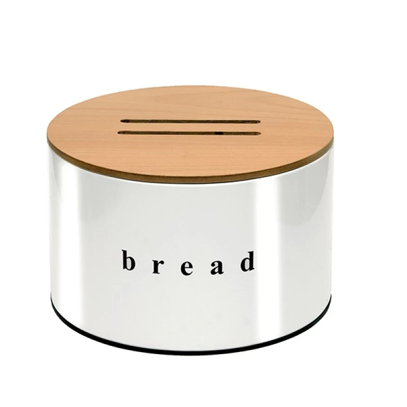 Ψωμιέρα Λευκή με Καπάκι σειρά 09-2518-003 (25x18cm)