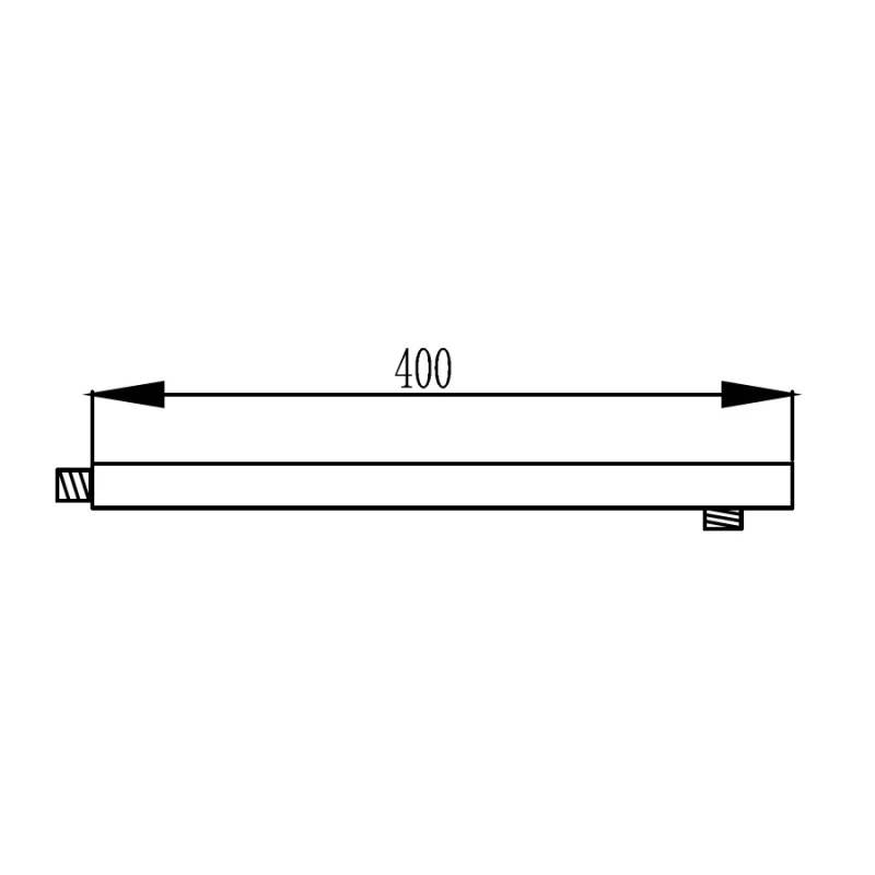 Βραχίονας Karag σειρά CFT205A Μαύρο ματ (40cm)