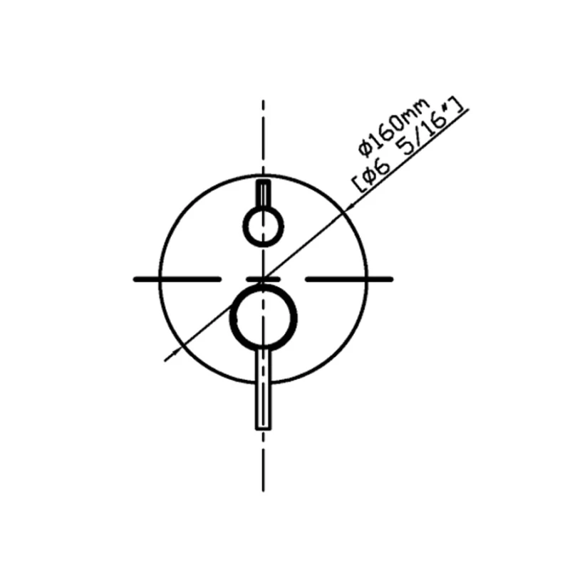 Μίκτης Εντοιχισμού Karag Artemis BM34F02C-C σε Χρωμέ (2 Εξόδων)