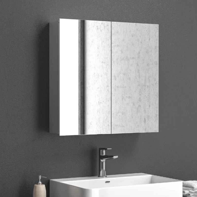 Καθρέπτης μπάνιου με 2 Ντουλάπια Karag Economy 600 (60x60x14.5cm)