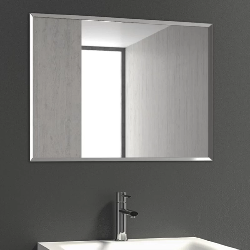 Καθρέπτης μπάνιου με Inox Επένδυση Karag PCM001 (60x80cm)