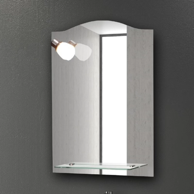 Καθρέπτης μπάνιου Karag με Εταζέρα & Φώς σειρά 30302 (70x50cm)