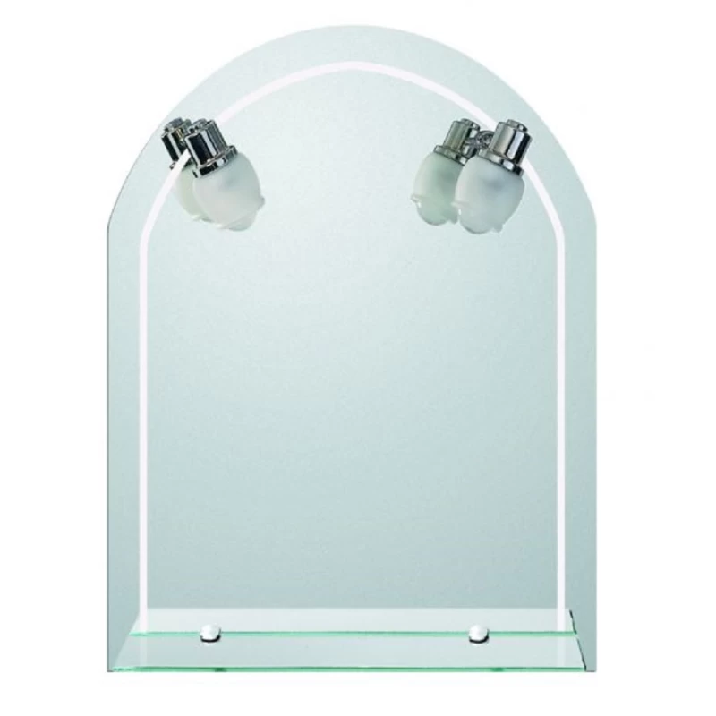 Καθρέπτης Μπιζουτέ με Εταζέρα & Φως σειρά 15-6000 (50x70cm)