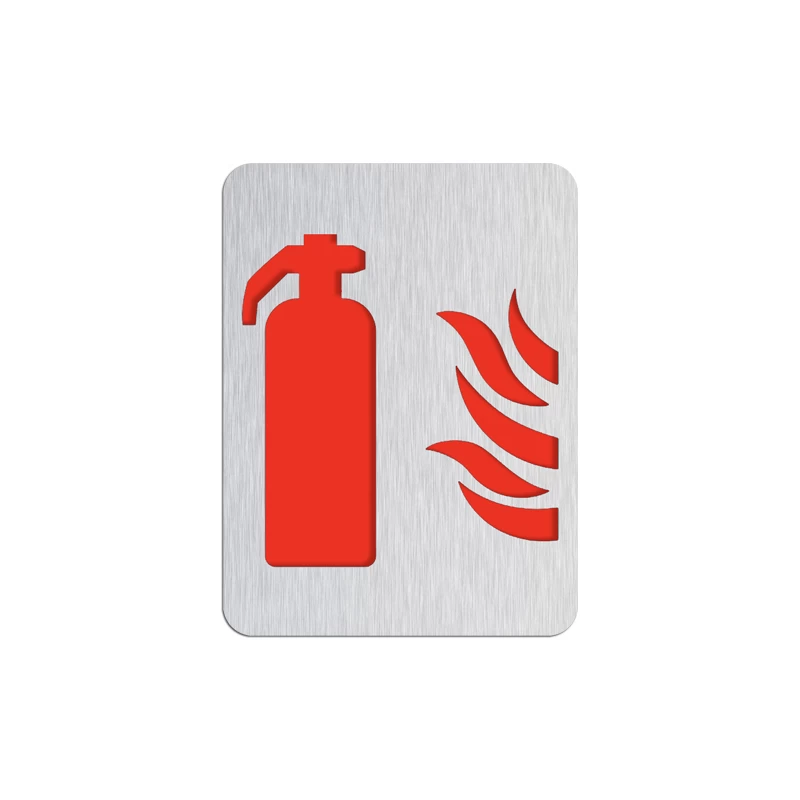 Σήμανση Ένδειξη ''Πυροσβεστήρας'' σειρά 21355 Inox Ματ/Κόκκινο