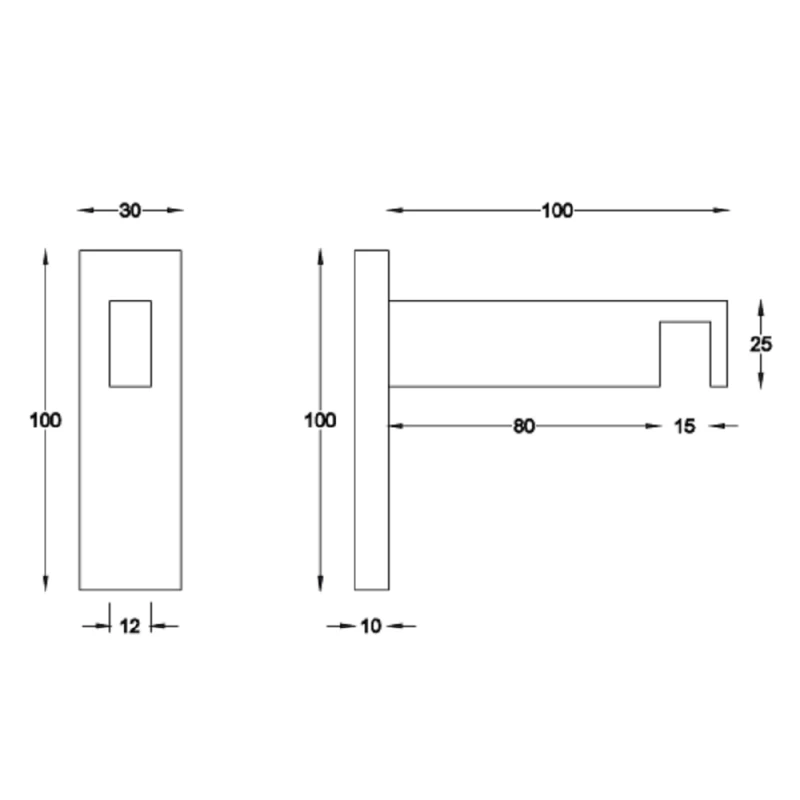 Κουρτινόξυλα Σιδηρόδρομοι Elegant K65-10101 Νίκελ ματ