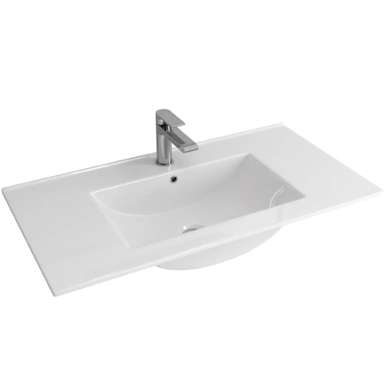 Νιπτήρας Επίπλων Karag σειρά LT 7506-100 Λευκό (101x47cm) (Image 1)