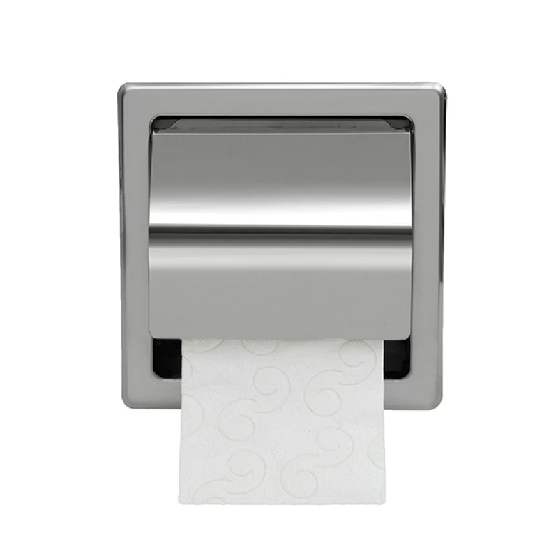 Χαρτοθήκη μπάνιου Top Line σειρά 109-001 Inox Γυαλιστερό (16x7x15.5cm)