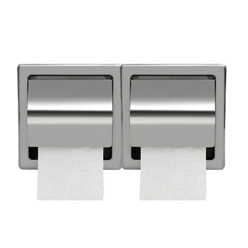 Χαρτοθήκη μπάνιου Top Line σειρά 110-001 Inox Γυαλιστερό (30x7x15.5cm)