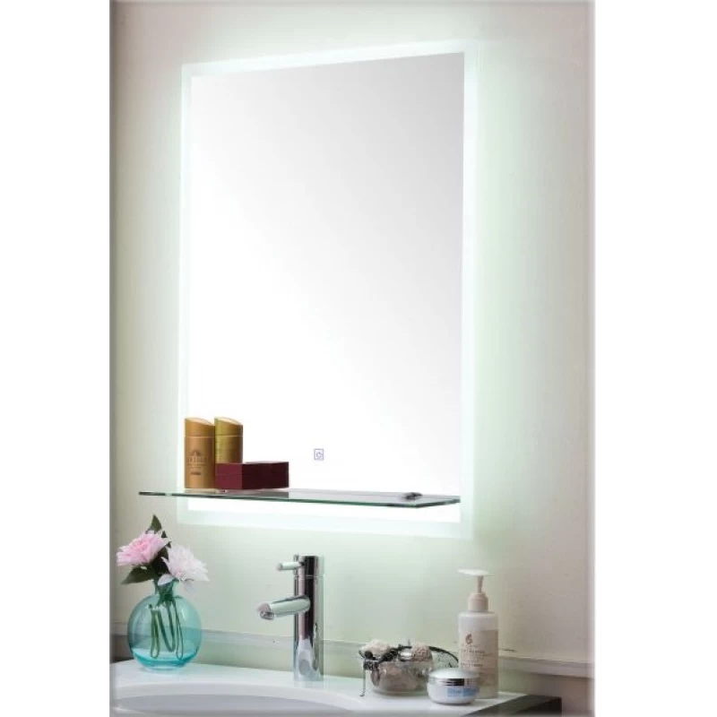 Καθρέπτης μπάνιου Finello 50-5709 (50x70cm) με Led Touch & Εταζέρα