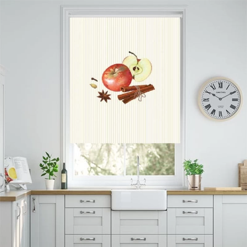 Ρόλερ σκίασης Κουζίνας σειρά Μήλο Κανέλα E298