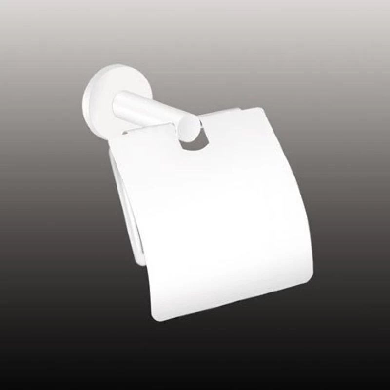 Χαρτοθήκες Μπάνιου Sanco με Καπάκι Twist M101-14317 Λευκό ματ