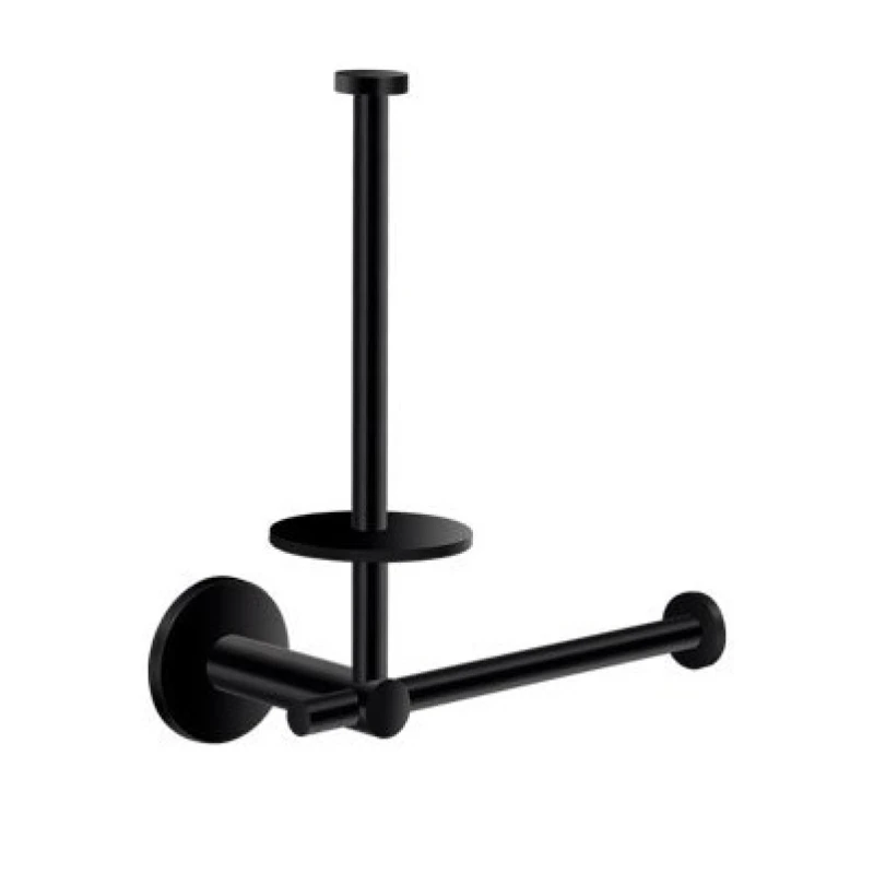 Διπλές Χαρτοθήκες Μπάνιου Sanco Twist M116-14386 Μαύρο ματ (Image 1)