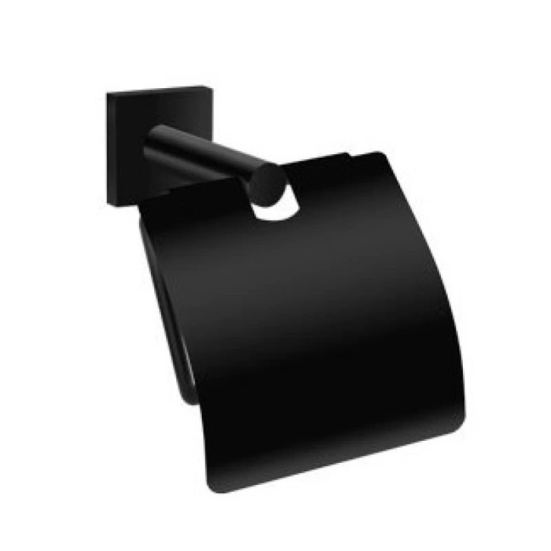 Χαρτοθήκες Μπάνιου Sanco με Καπάκι Tempo M116-14017 Μαύρο ματ
